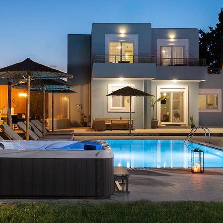 Ethria Pool Villa With Heated Jacuzzi Afantou Exterior photo