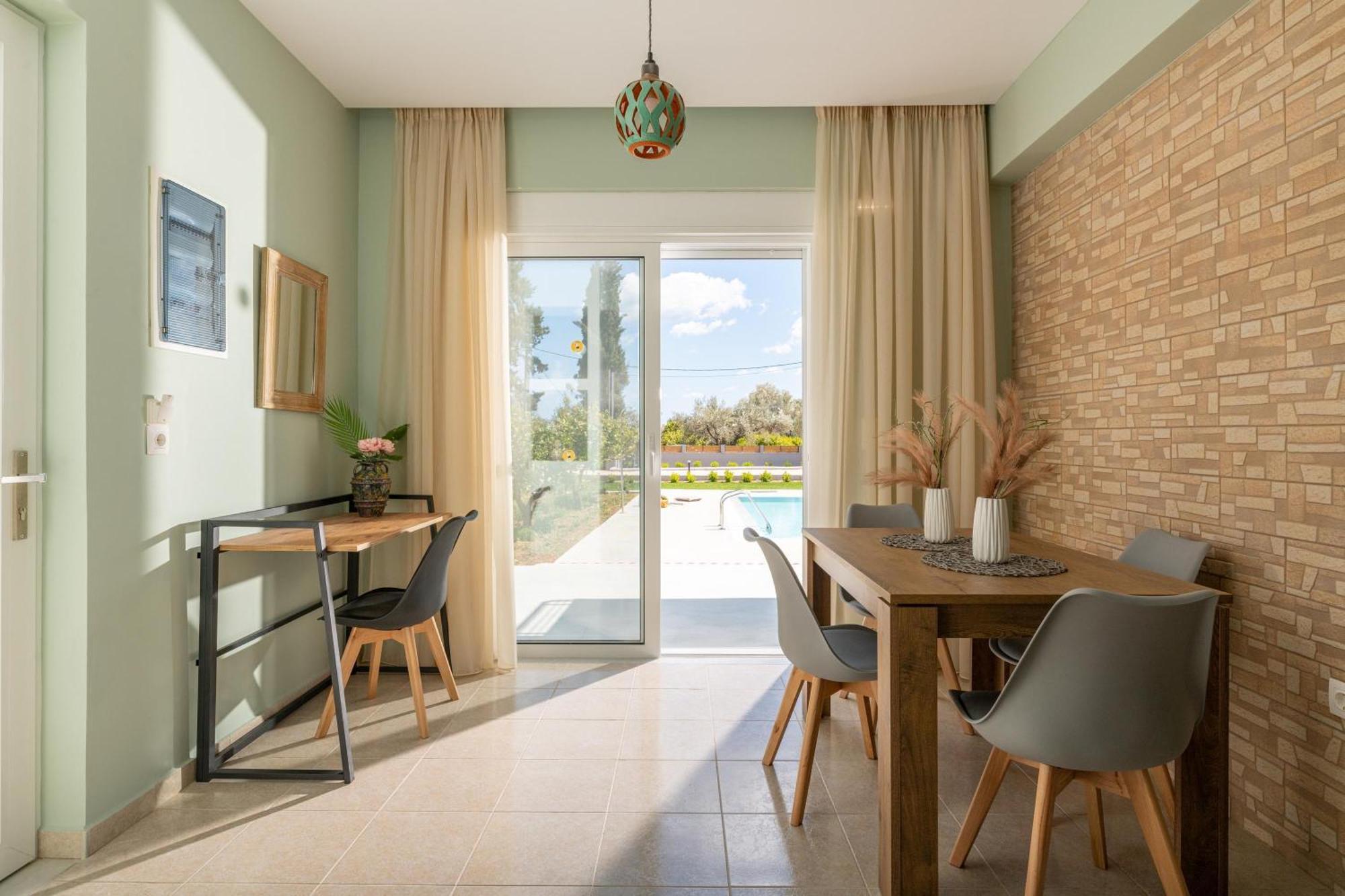 Ethria Pool Villa With Heated Jacuzzi Afantou Exterior photo